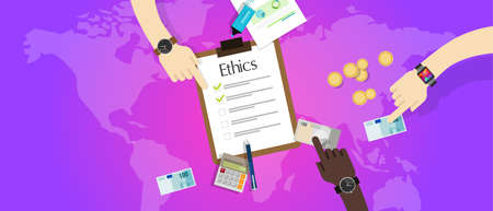 business ethic ethical company corporate concept vector