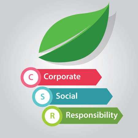 CSR corporate social responsibility company business help communityのイラスト素材