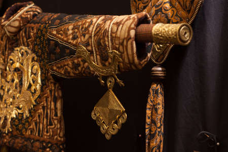 extravagant costume east asia, village, rustic decor, traditional clothesの写真素材