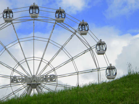 The Giant Ferris Wheel in the parkの写真素材