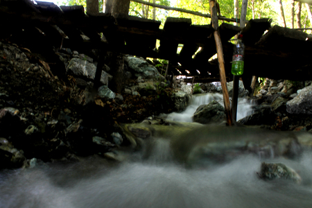 Quiet running waterの写真素材