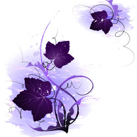 Violet plantのイラスト素材