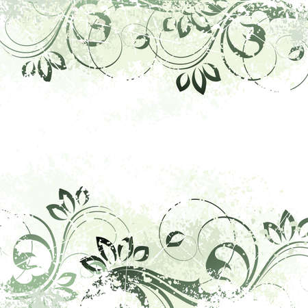 Light background with a vegetative compositionのイラスト素材