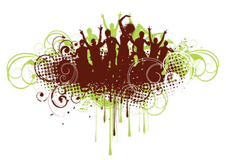 Musical retro a backgroundのイラスト素材