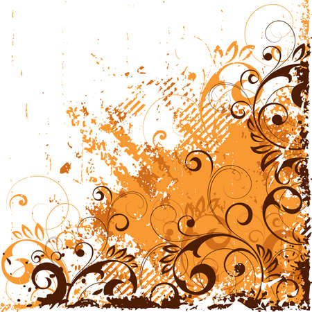 Decorative vegetative compositionのイラスト素材