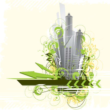 Abstract cityのイラスト素材