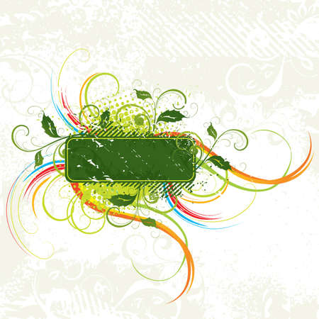 Colour vegetative compositionのイラスト素材