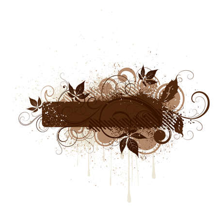 Decorative background with vegetative elementsのイラスト素材