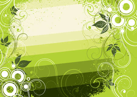 Vegetative composition of green colourのイラスト素材