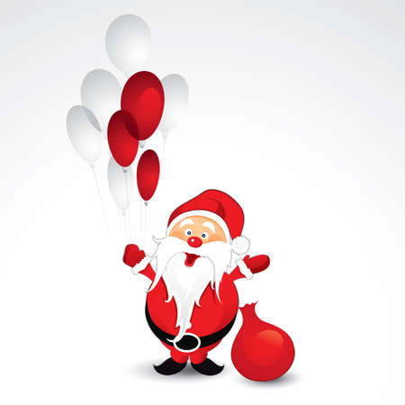 Santa Claus with giftsのイラスト素材