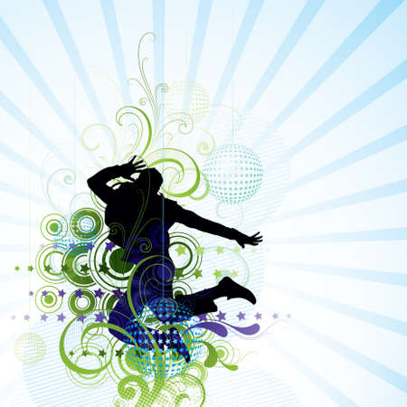 Jump in dreamのイラスト素材