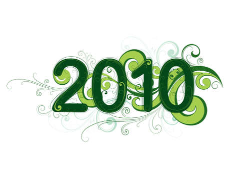  The decorative text 2010のイラスト素材
