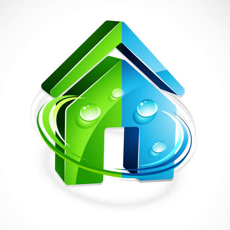 Ecological houseのイラスト素材