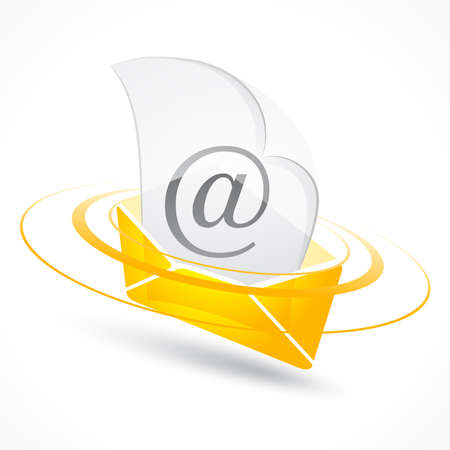 Electronic letterのイラスト素材