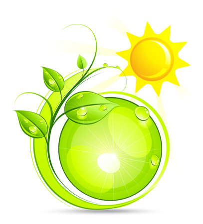  Solar green composition のイラスト素材