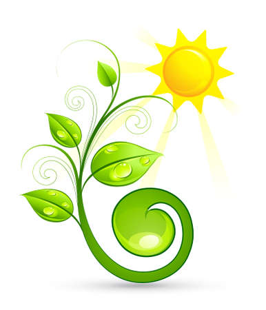 Solar green compositionのイラスト素材