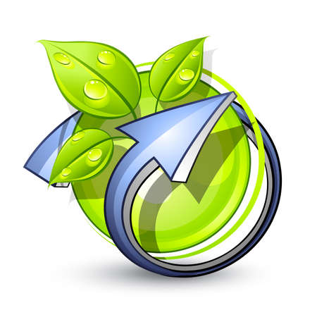 Green planet. Business logoのイラスト素材