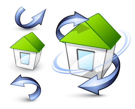 Green house. Business logoのイラスト素材