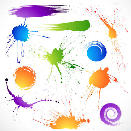 Paint splashesのイラスト素材