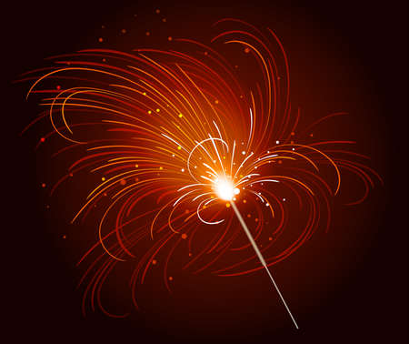Bengal fire. Vector illustrationのイラスト素材