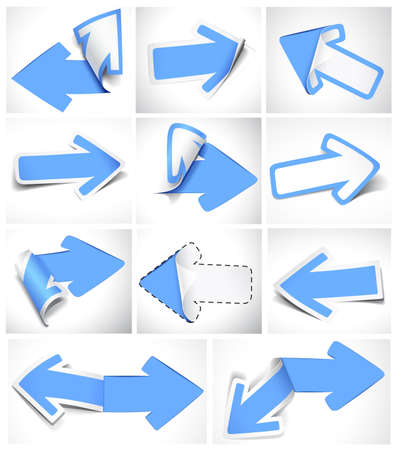 Paper arrows. Vector illustrationのイラスト素材