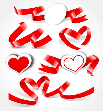 Collection of hearts. Vector illustrationのイラスト素材