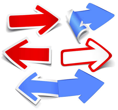 Paper arrows. のイラスト素材