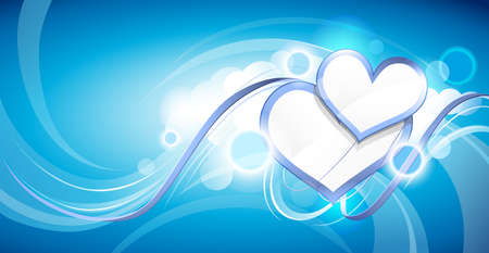 Background with heartsのイラスト素材