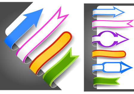 Colour bookmarksのイラスト素材