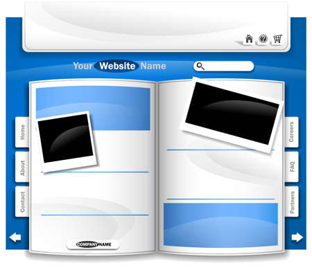 Website design. Vector illustration.のイラスト素材