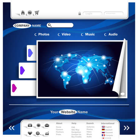 Website design. Vector illustration.のイラスト素材