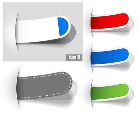 Colour bookmarksのイラスト素材