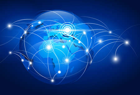 Abstract world mapのイラスト素材