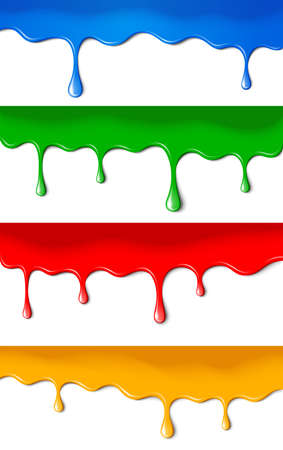 Colour paints. Vector illustrationのイラスト素材