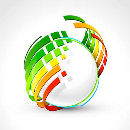 Abstract energy icon. Vector illustrationのイラスト素材