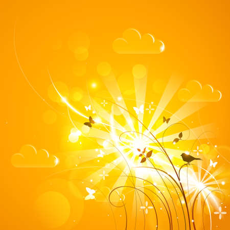 Bright sunny backgroundのイラスト素材