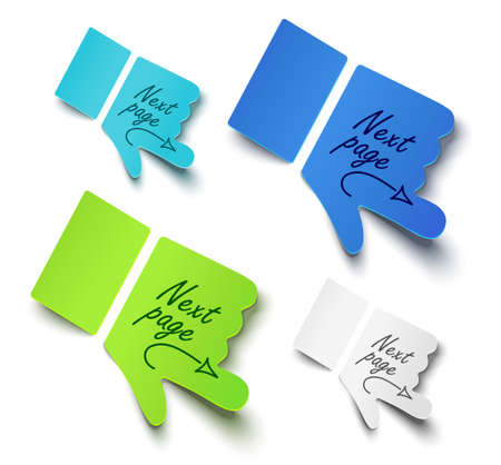 illustration paper hands. Message labelのイラスト素材