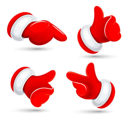 Santa s handsのイラスト素材