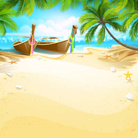 Paradise islandのイラスト素材