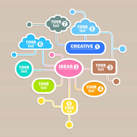 Social network, creative backgroundのイラスト素材