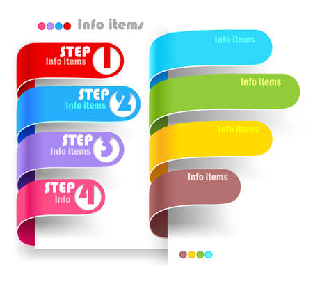 Collection of info itemsのイラスト素材