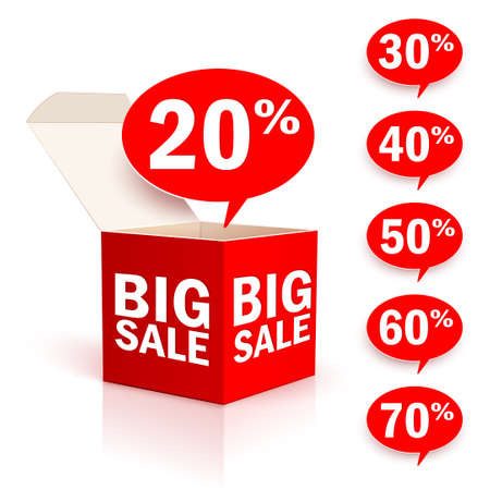 Big box saleのイラスト素材