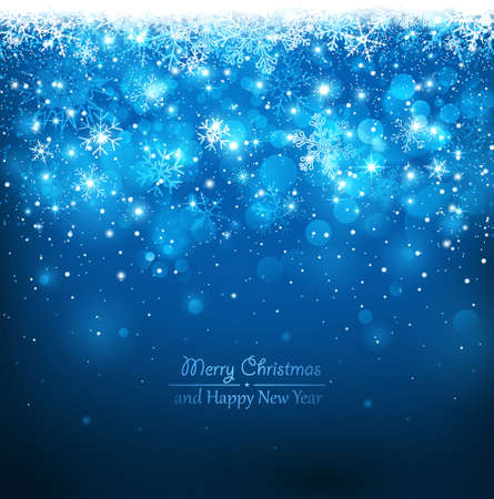 Christmas blue backgroundのイラスト素材