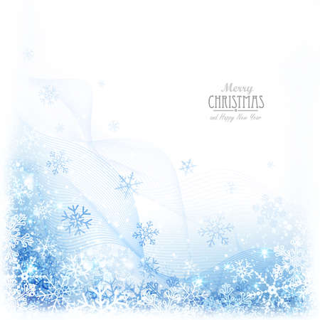 Christmas background with snowflakesのイラスト素材