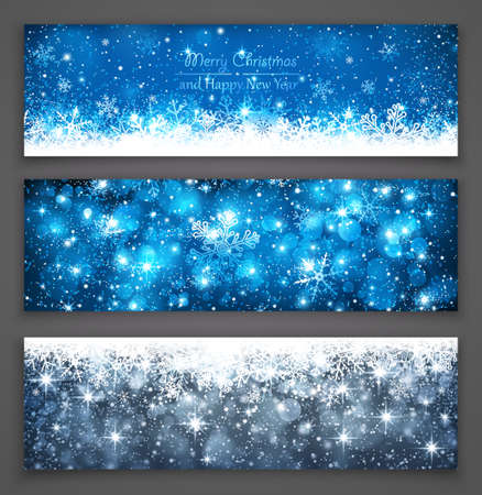 Collection of Christmas bannersのイラスト素材