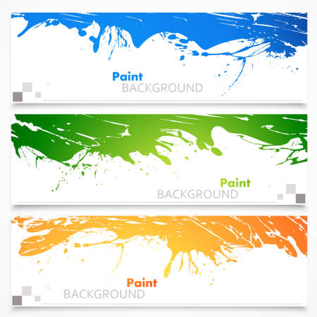 Set of colored bannersのイラスト素材