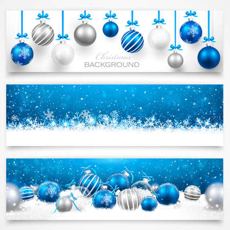 Collection of Christmas banners. のイラスト素材