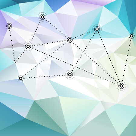 Abstract polygonal mosaic background, business design. Vector illustrationのイラスト素材