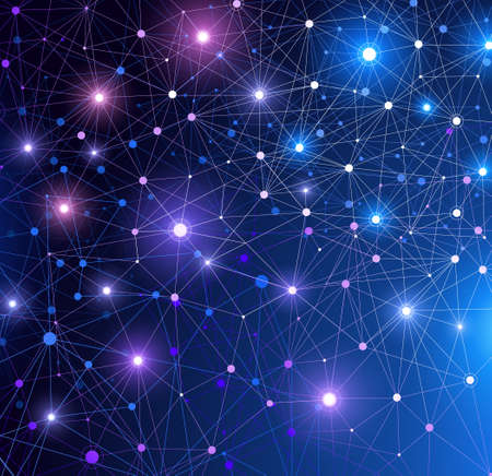 Global digital Network, abstract background. Vector illustrationのイラスト素材
