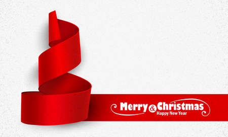 Christmas tree paper with shadow. Creative design vectorのイラスト素材